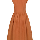 The Kōr Shirt Dress in Terracotta