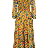 Lianna Shirred Maxi Dress