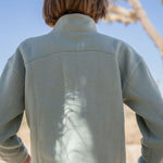 Women's mint green quarter zip sweatshirt