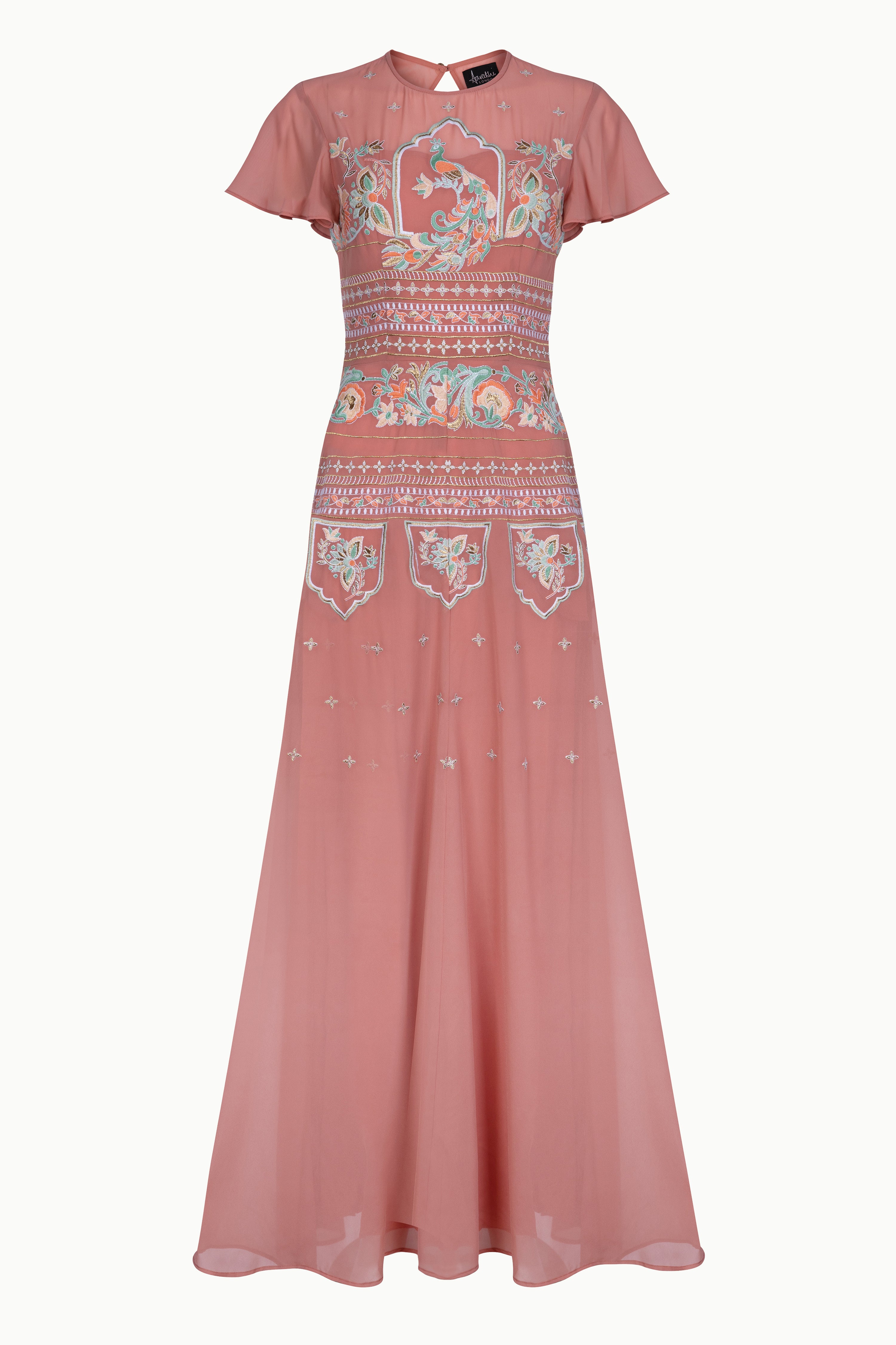 Amara Embroidered Maxi Dress Aarabhi London Amara Embroidered Maxi Dress Aarabhi London