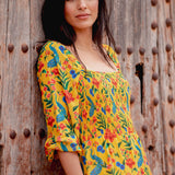 Lianna Shirred Maxi Dress