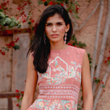 Amara Embroidered Blush Dress