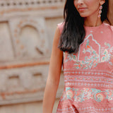 Amara Embroidered Blush Dress
