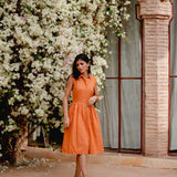 The Kōr Shirt Dress in Terracotta