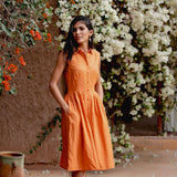 The Kōr Shirt Dress in Terracotta