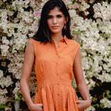 The Kōr Shirt Dress in Terracotta