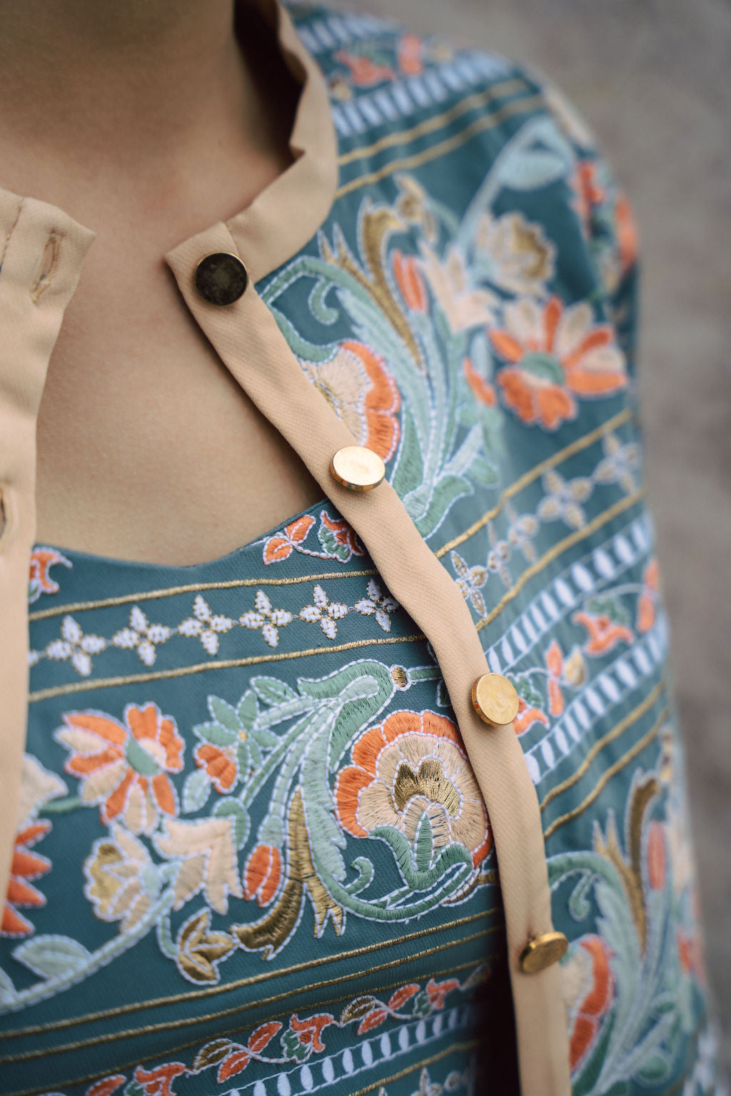 blue embroidered bralette