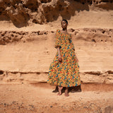 Lianna Shirred Maxi Dress