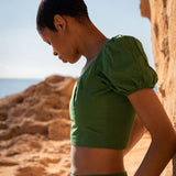 The Crop Top in Green