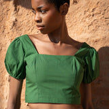 The Crop Top in Green