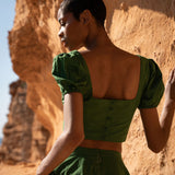 The Crop Top in Green