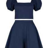 The Crop Top in Navy