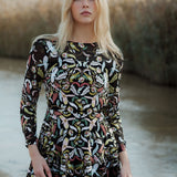 Andi Embroidered Black Dress