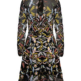 Andi Embroidered Black Dress