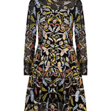 Andi Embroidered Black Dress