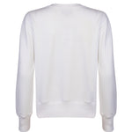 White organic cotton womens sweatshirt with the slogan "Hey girl, I've got your back" embroidered