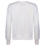 White organic cotton womens sweatshirt with the slogan "Hey girl, I've got your back" embroidered