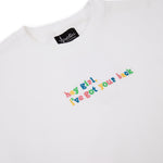 White organic cotton womens sweatshirt with the slogan "Hey girl, I've got your back" embroidered
