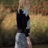 The "December Snow" Embellished Sweatshirt