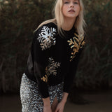 The "December Snow" Embellished Sweatshirt
