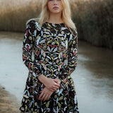 Andi Embroidered Black Dress