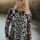 Andi Embroidered Black Dress