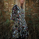 Andi Embroidered Black Dress