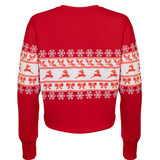 The "Santa's Coming to Town" Embroidered Cropped Sweatshirt