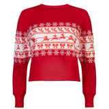 The "Santa's Coming to Town" Embroidered Cropped Sweatshirt
