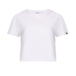 White organic cotton boxy fit women's t-shirt