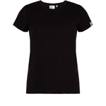 Black organic cotton basic fit women's t-shirt