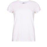 White organic cotton women's t-shirt basic fit