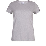 Grey organic cotton women's basic fit t-shirt 