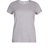 Grey organic cotton women's basic fit t-shirt