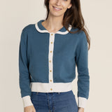 The Kōr Teal Organic Cotton Cardigan