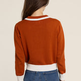 The Kōr Terracotta Organic Cotton Cardigan