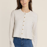 The Kōr Cardigan made from Deadstock Fabrics