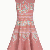 Amara Embroidered Blush Dress