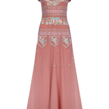 Vestido largo bordado Amara