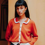 The Kōr Terracotta Organic Cotton Cardigan