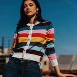 The Kōr Organic Cotton Stripe Cardigan