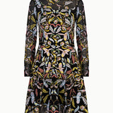 Andi Embroidered Black Dress