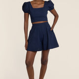 The Organic Cotton Skort in Navy