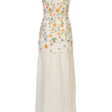 Vestido largo bordado Eliza
