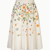Eliza Embroidered Organic Cotton Skirt