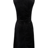 Vestido entallado de terciopelo con adornos Madeline