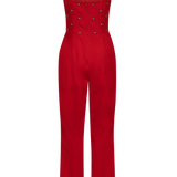 Mono rojo adornado Madeline