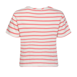 La camiseta a rayas rosas Box confeccionada con telas Deadstock
