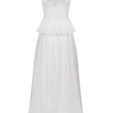 El vestido largo de algodón orgánico para las fiestas