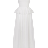 El vestido largo de algodón orgánico para las fiestas